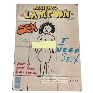 National Lampoon Magazine July 1977 Vintage Issue with Ads & Humor Collectible